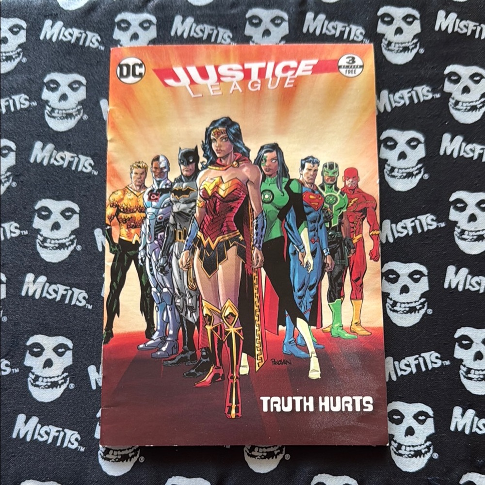 DC Justice League Comic - Red, Blue, Green, Black